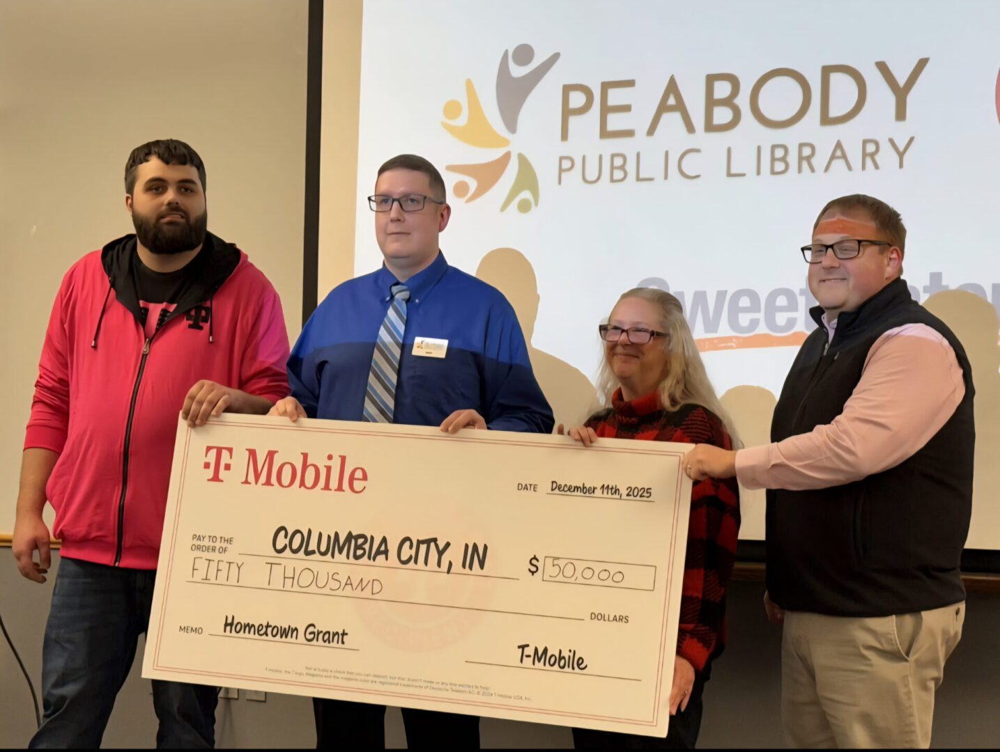 Peabody Public Library Awarded $50,000 T-Mobile Hometown GrantFunding will support major technology upgrades for community meeting spaces