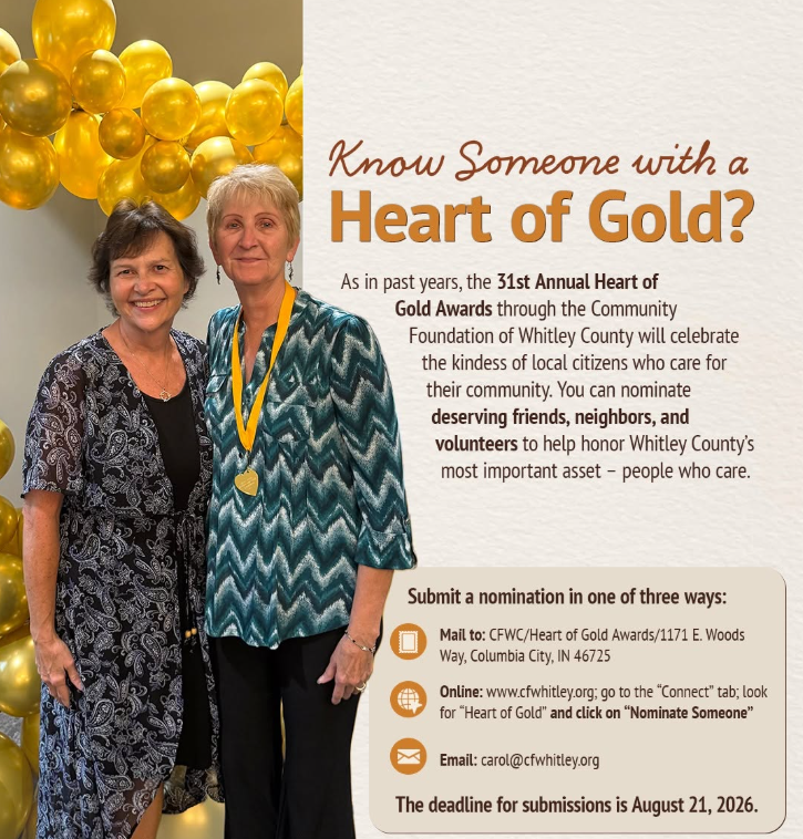 31st Annual Heart of Gold Awards – Call for Nominations